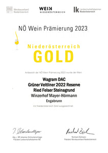 Grüner Veltliner Wagram DAC Reserve Steinagrund 2022